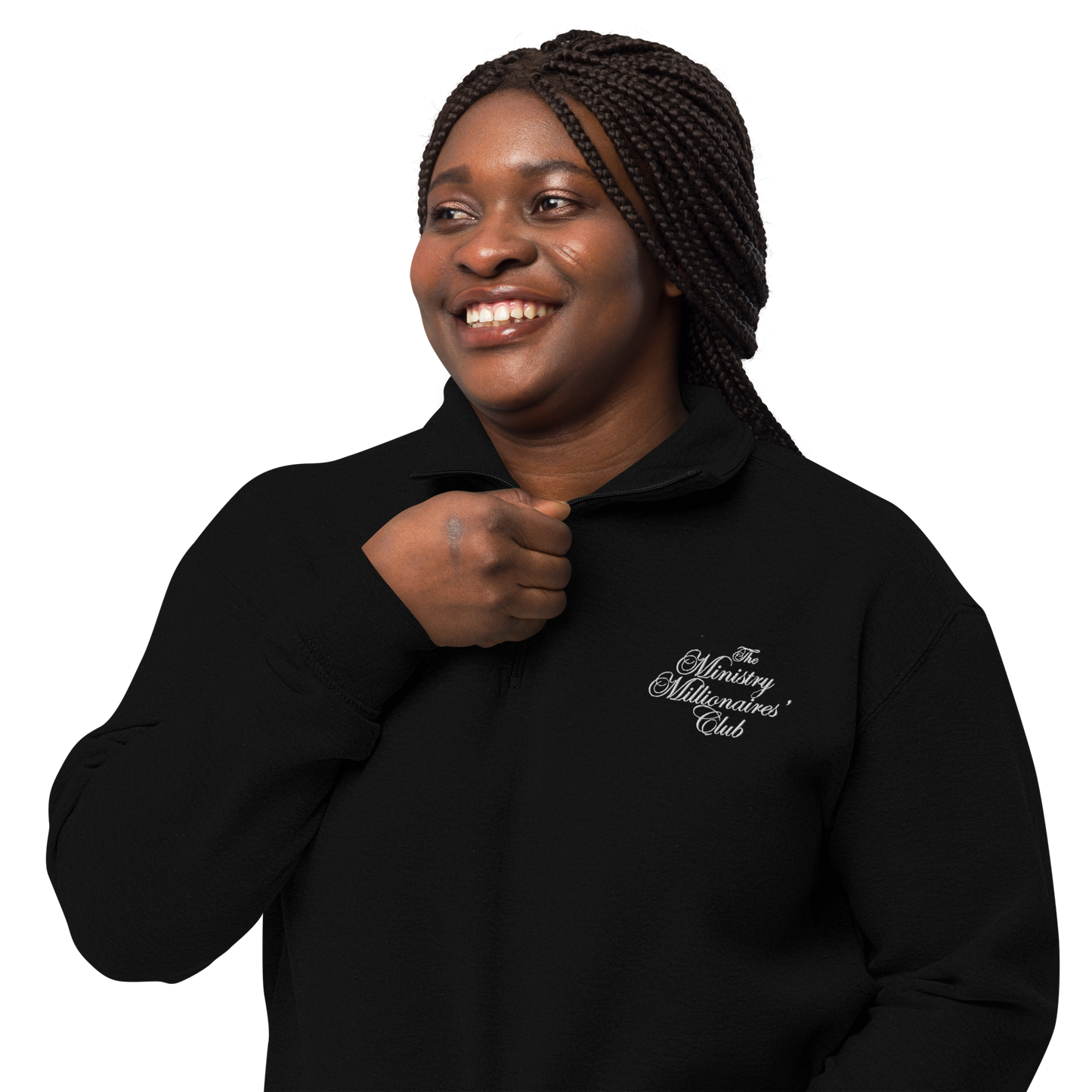 Ministry Millionaires' Club // Embroidered Unisex Half Zip