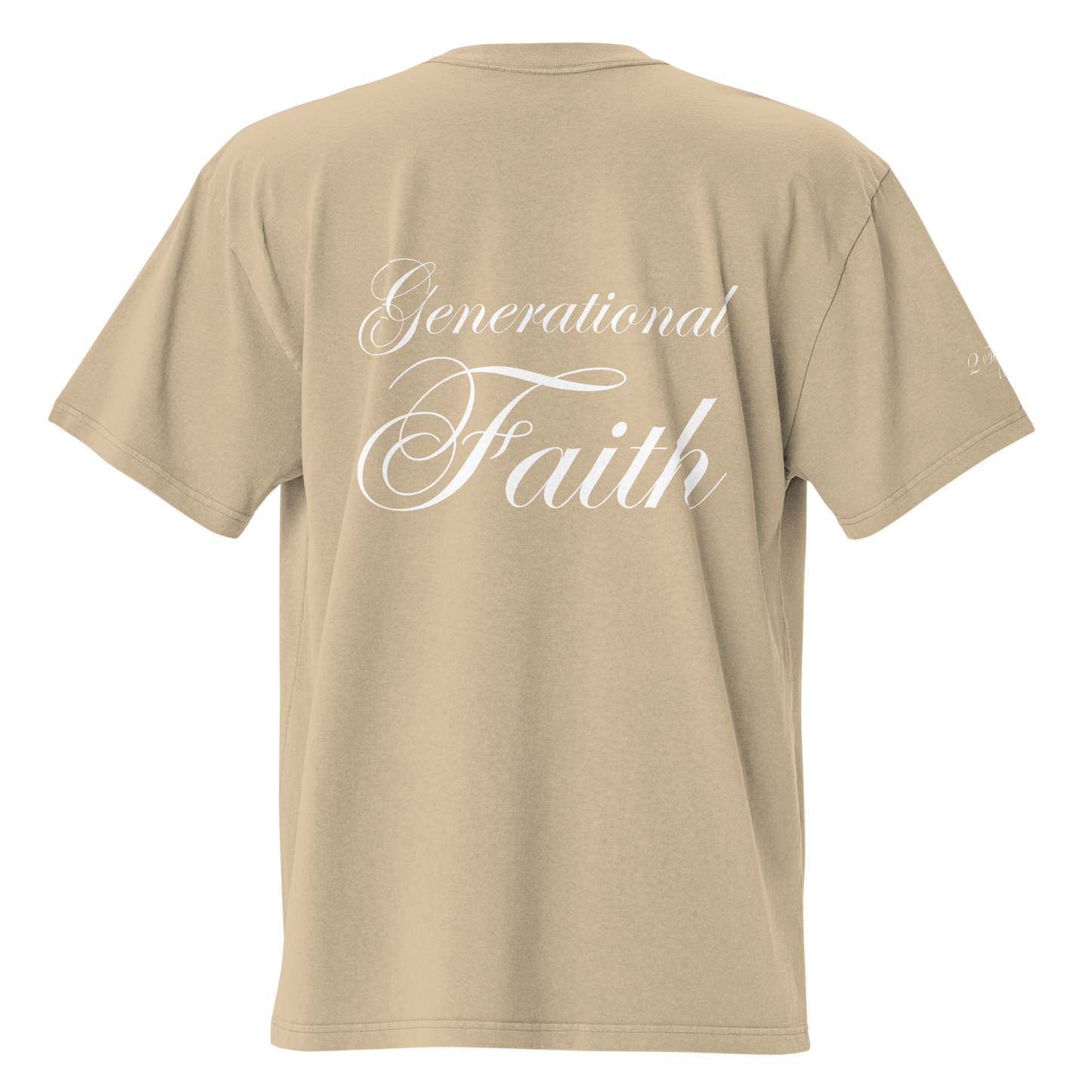 Ministry Millionaires' Club // "Generational Faith" Oversized Faded Tee