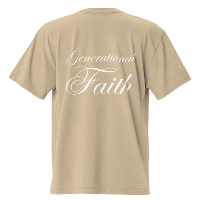 Ministry Millionaires' Club // "Generational Faith" Oversized Faded Tee