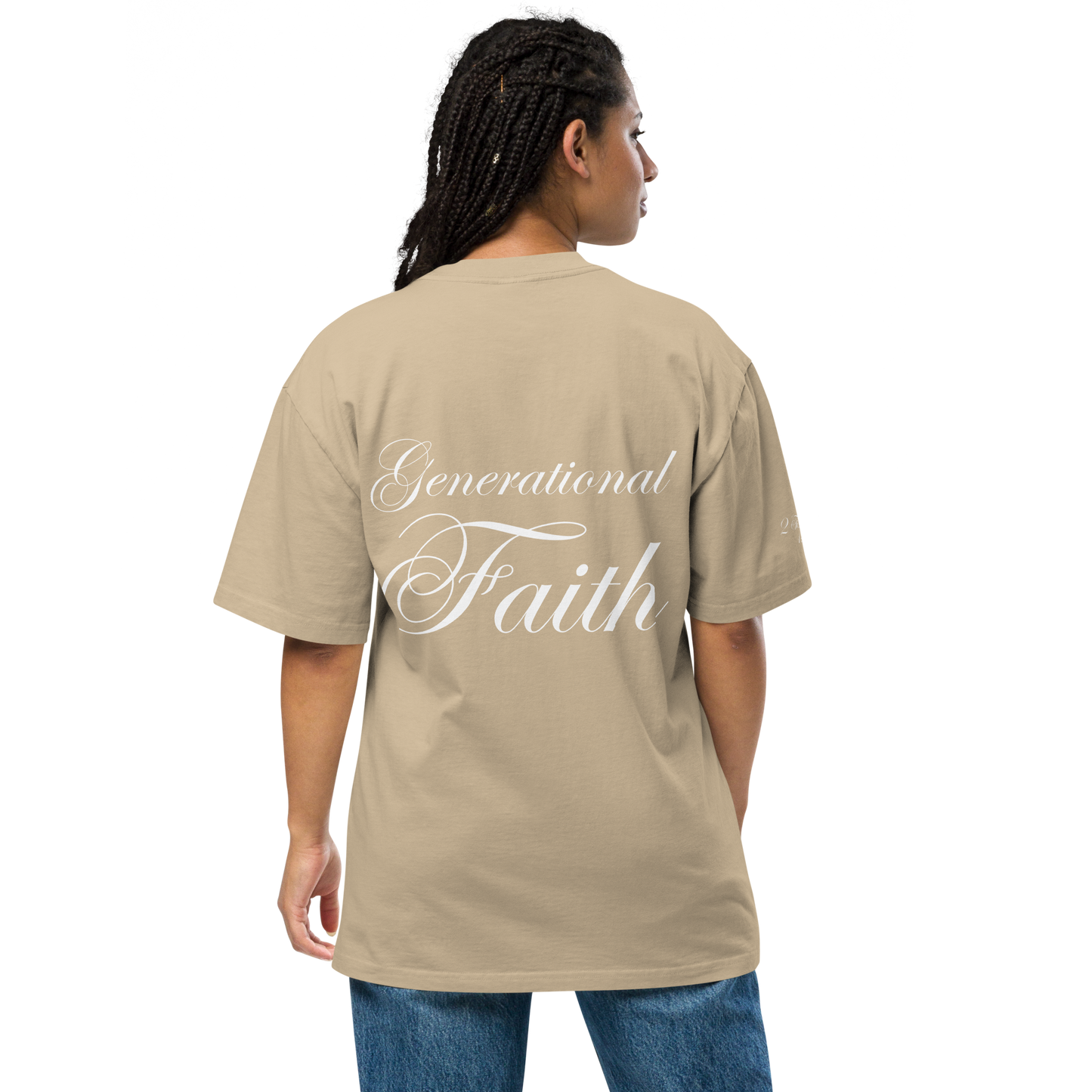 Ministry Millionaires' Club // "Generational Faith" Oversized Faded Tee