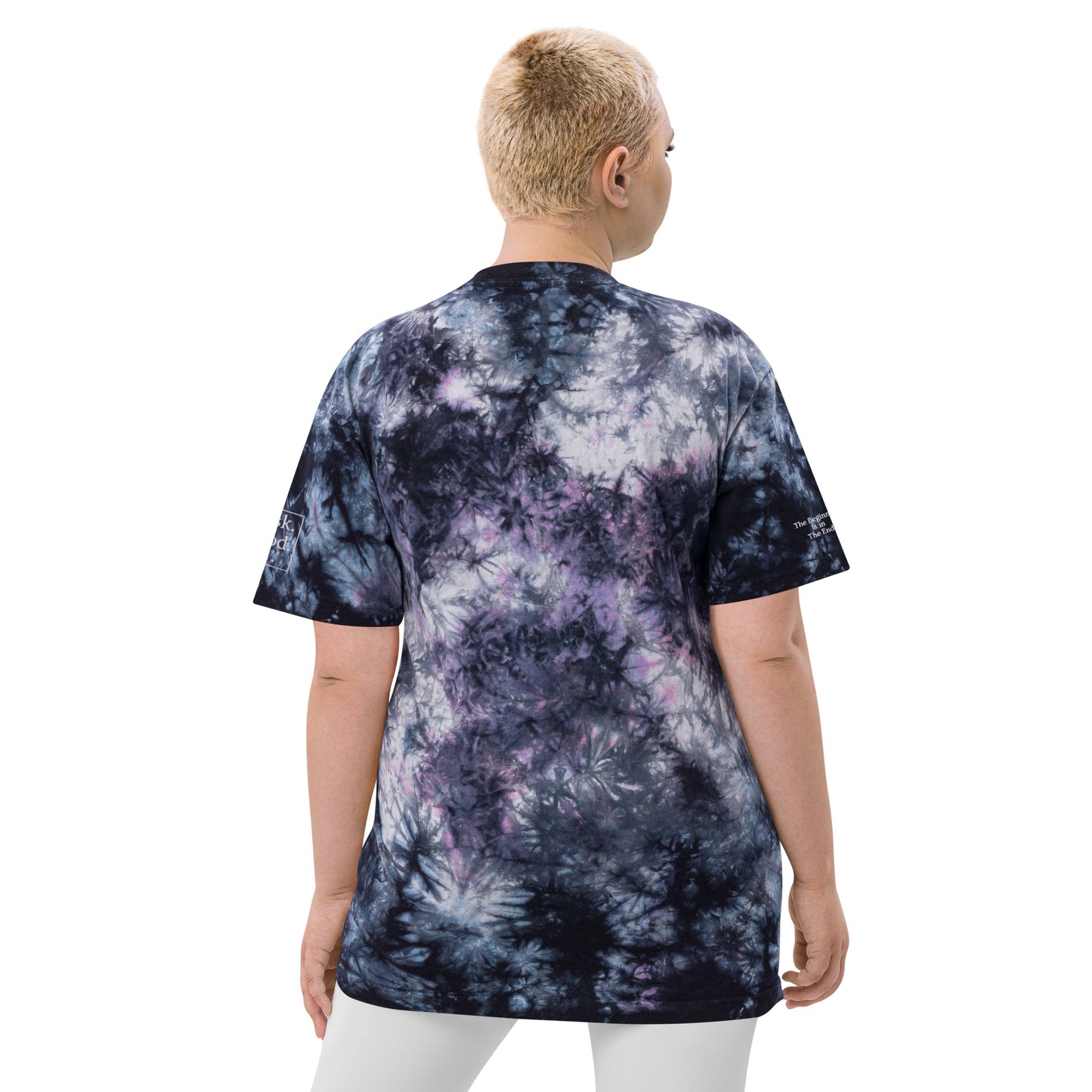 AG Logo // Oversized Tie Dye Tee - Royal