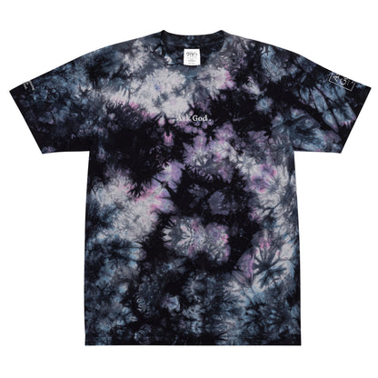 AG Logo // Oversized Tie Dye Tee - Royal