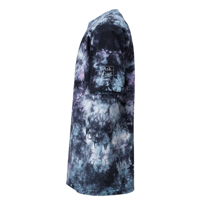 AG Logo // Oversized Tie Dye Tee - Royal