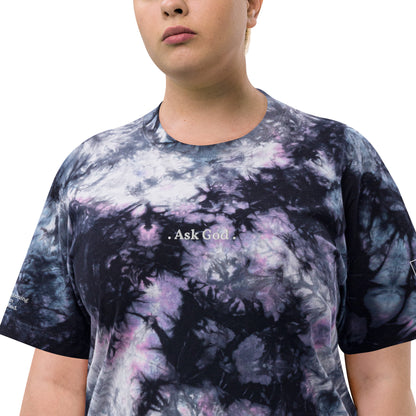 AG Logo // Oversized Tie Dye Tee - Royal